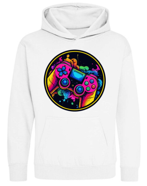 Kapucnis belebújós gyerek pulóver