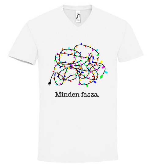 Unisex V nyakú póló