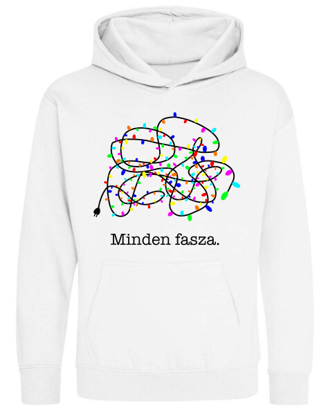 Kapucnis belebújós gyerek pulóver