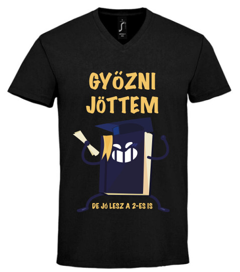 Unisex V nyakú póló