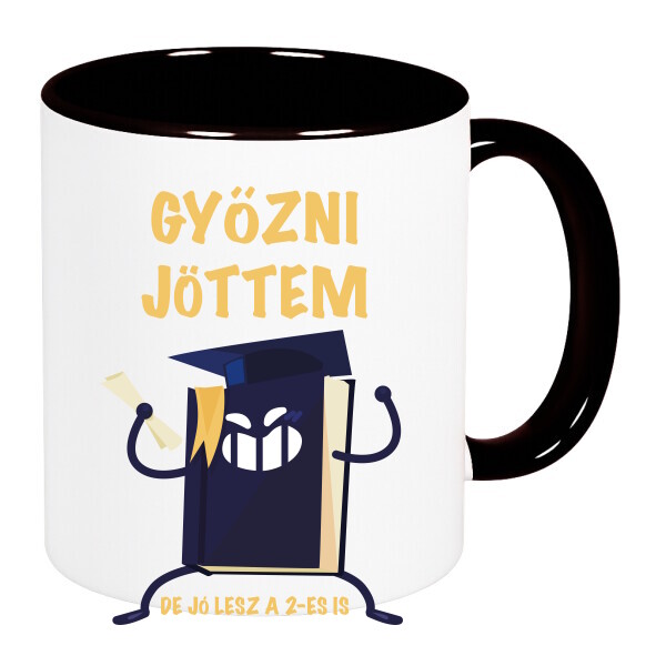 Színes fülű és belsejű bögre