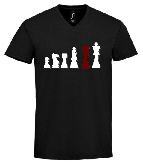 Unisex V nyakú póló