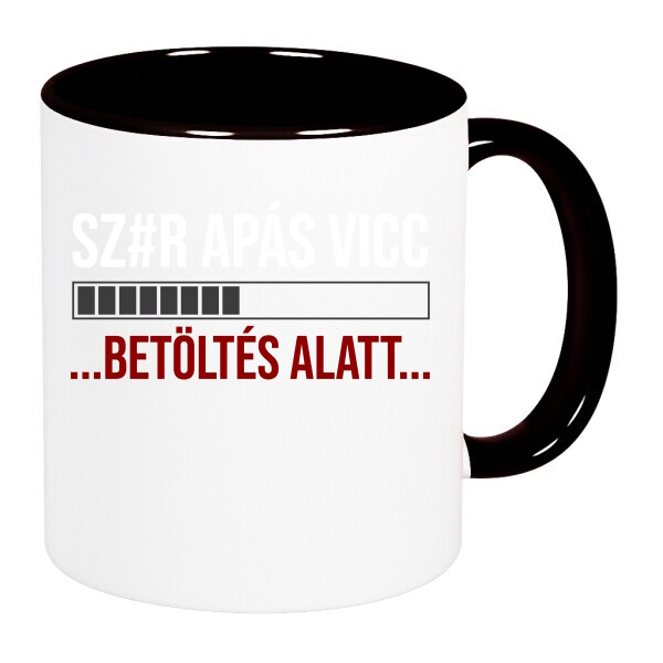 Színes fülű és belsejű bögre