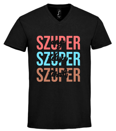 Unisex V nyakú póló