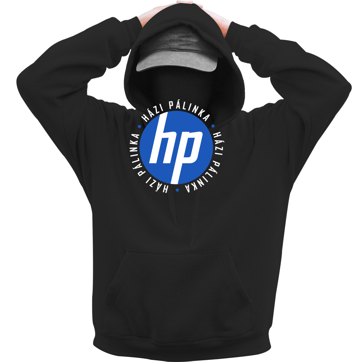 Kapucnis belebújós pulóver