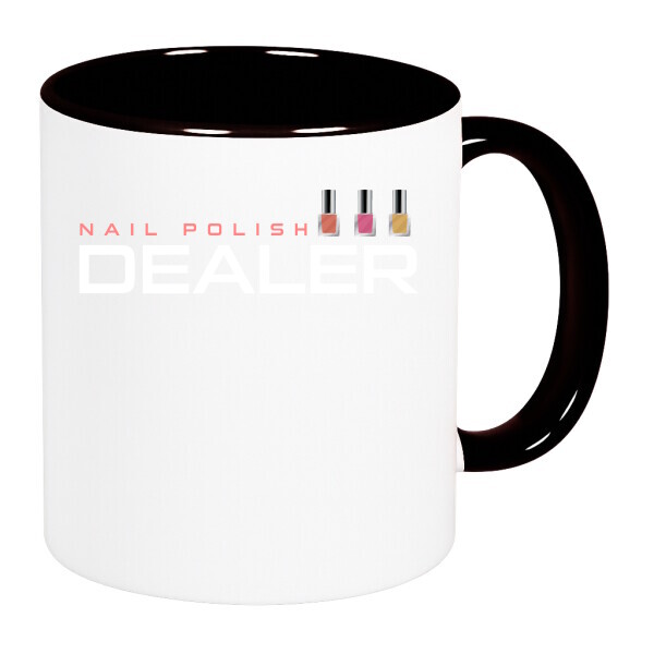 Színes fülű és belsejű bögre