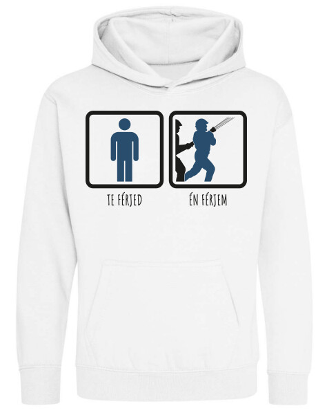 Kapucnis belebújós gyerek pulóver