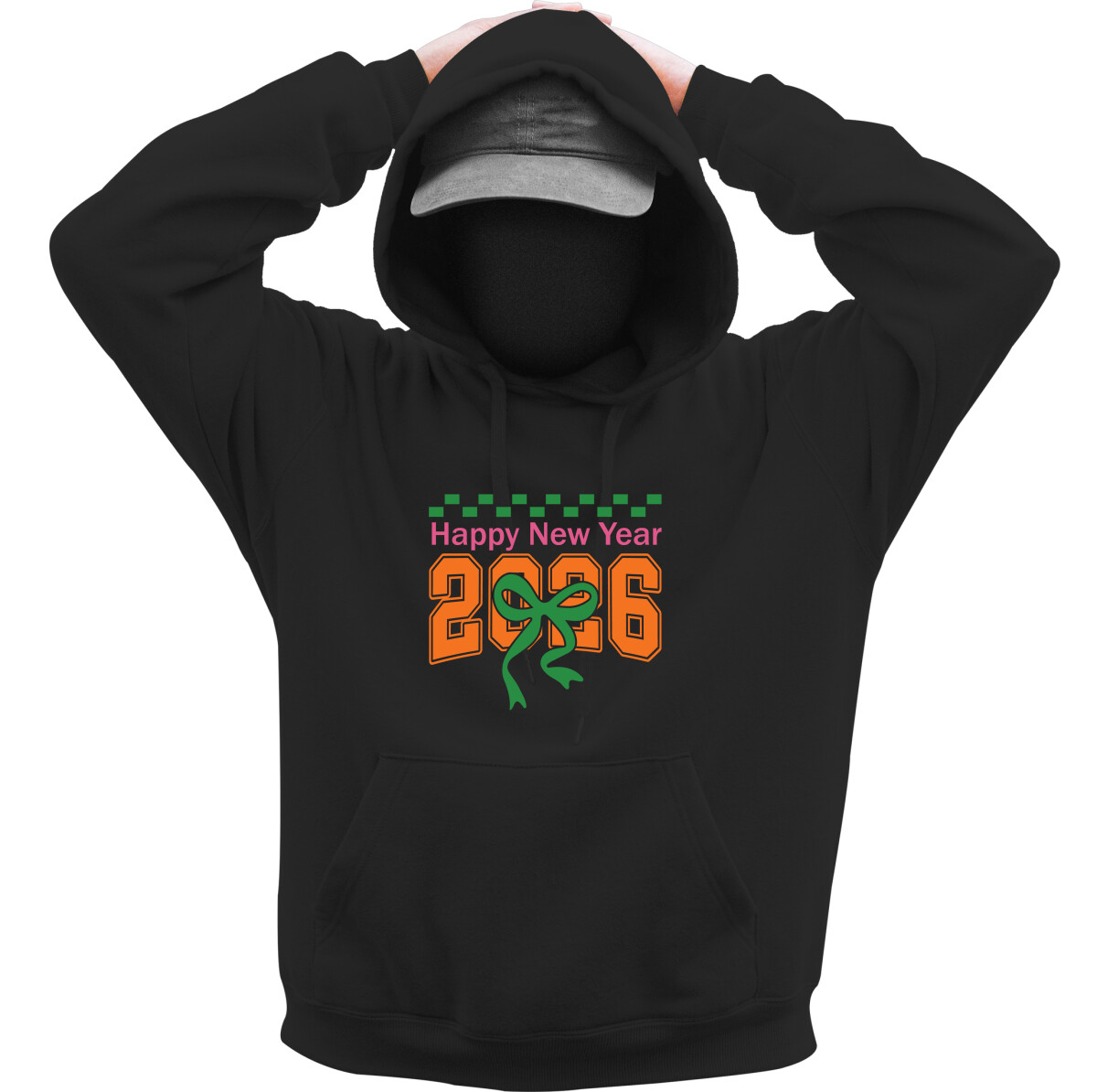 Kapucnis belebújós pulóver