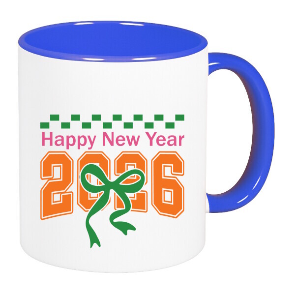 Színes fülű és belsejű bögre