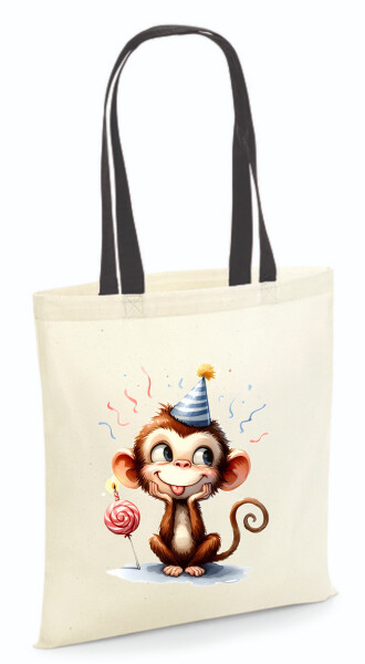 Vászontáska - színes fülű 