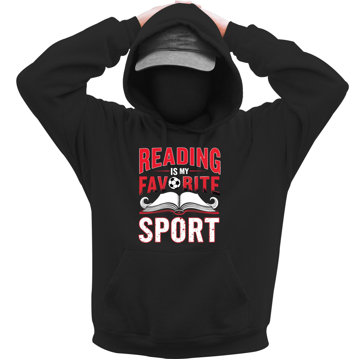 Kapucnis belebújós pulóver