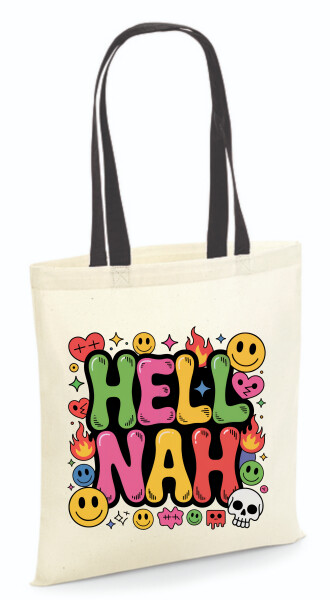 Vászontáska - színes fülű 