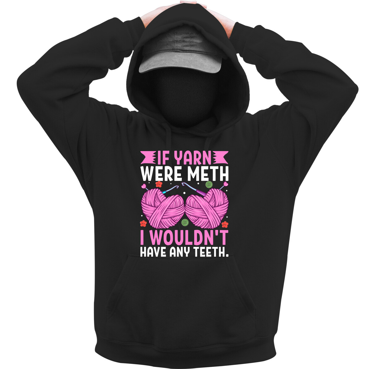 Kapucnis belebújós pulóver