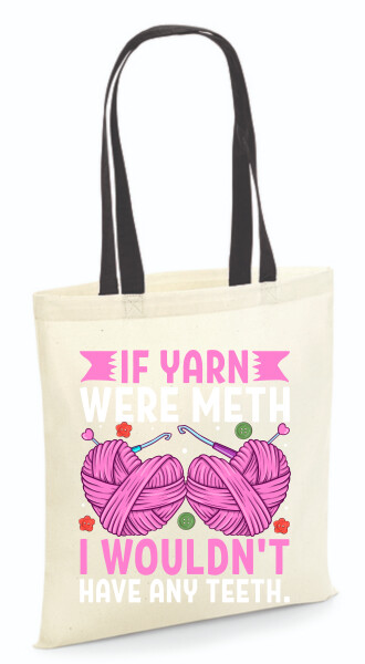 Vászontáska - színes fülű 