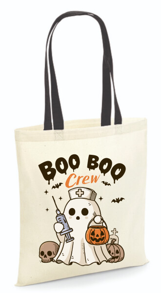 Vászontáska - színes fülű 