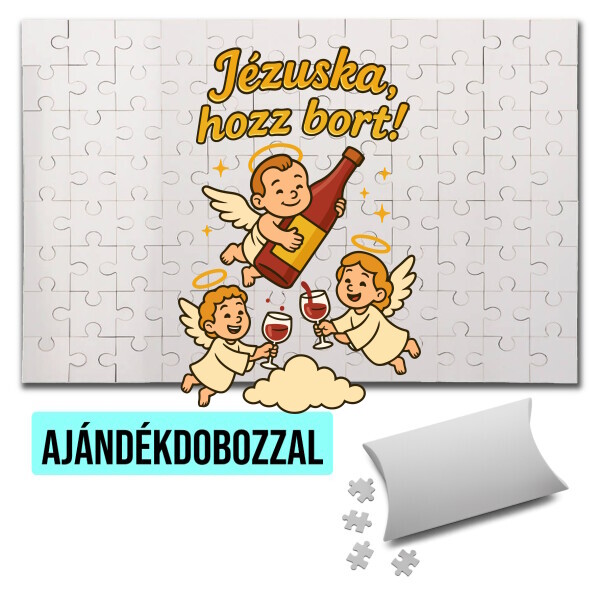 Puzzle - kirakó ajándékdobozzal