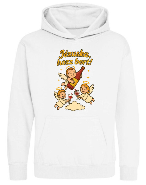 Kapucnis belebújós gyerek pulóver