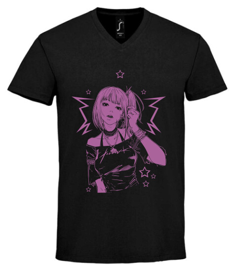 Unisex V nyakú póló