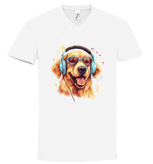 Unisex V nyakú póló