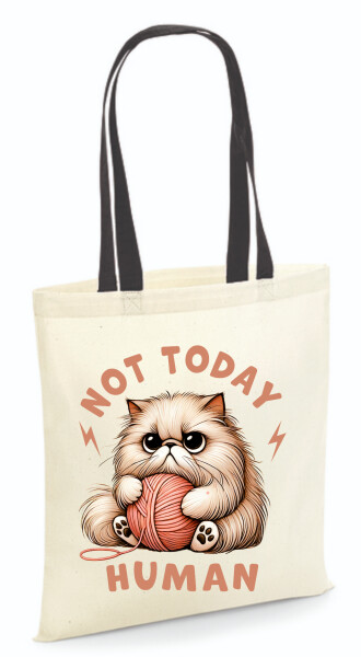 Vászontáska - színes fülű 