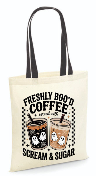 Vászontáska - színes fülű 