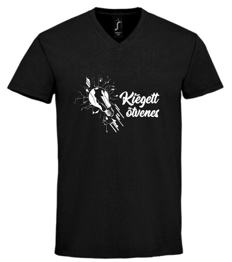 Unisex V nyakú póló