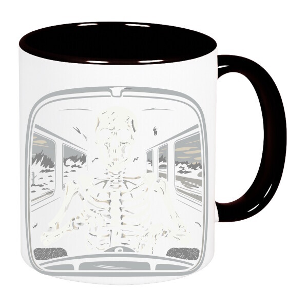 Színes fülű és belsejű bögre