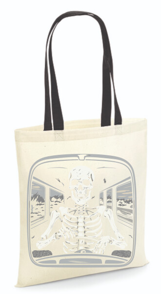 Vászontáska - színes fülű 