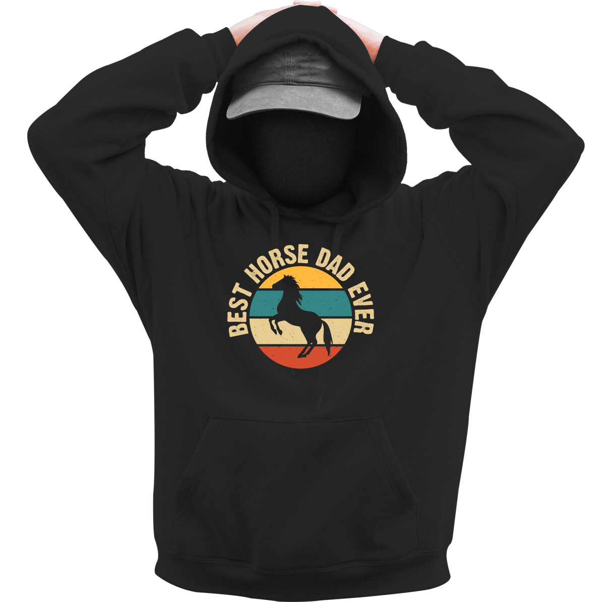 Kapucnis belebújós pulóver