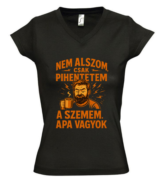 Női V nyakú póló