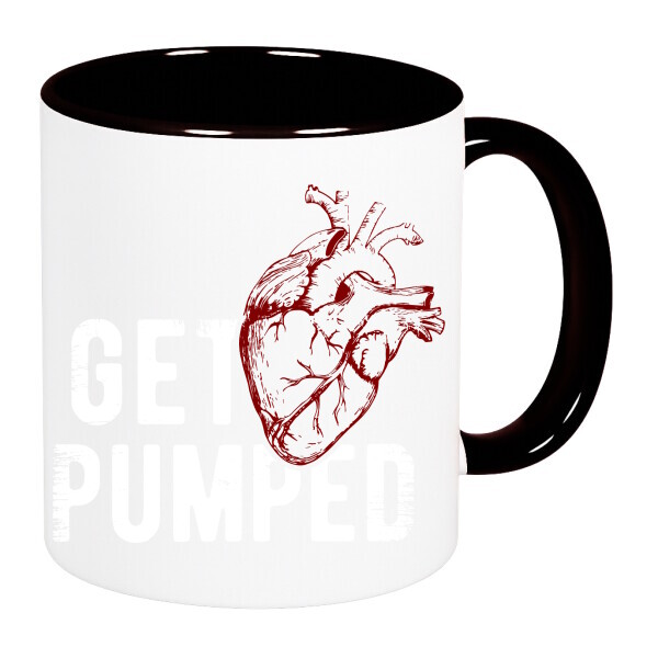 Színes fülű és belsejű bögre