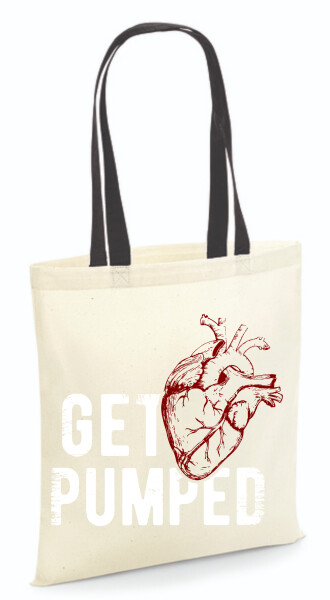 Vászontáska - színes fülű 