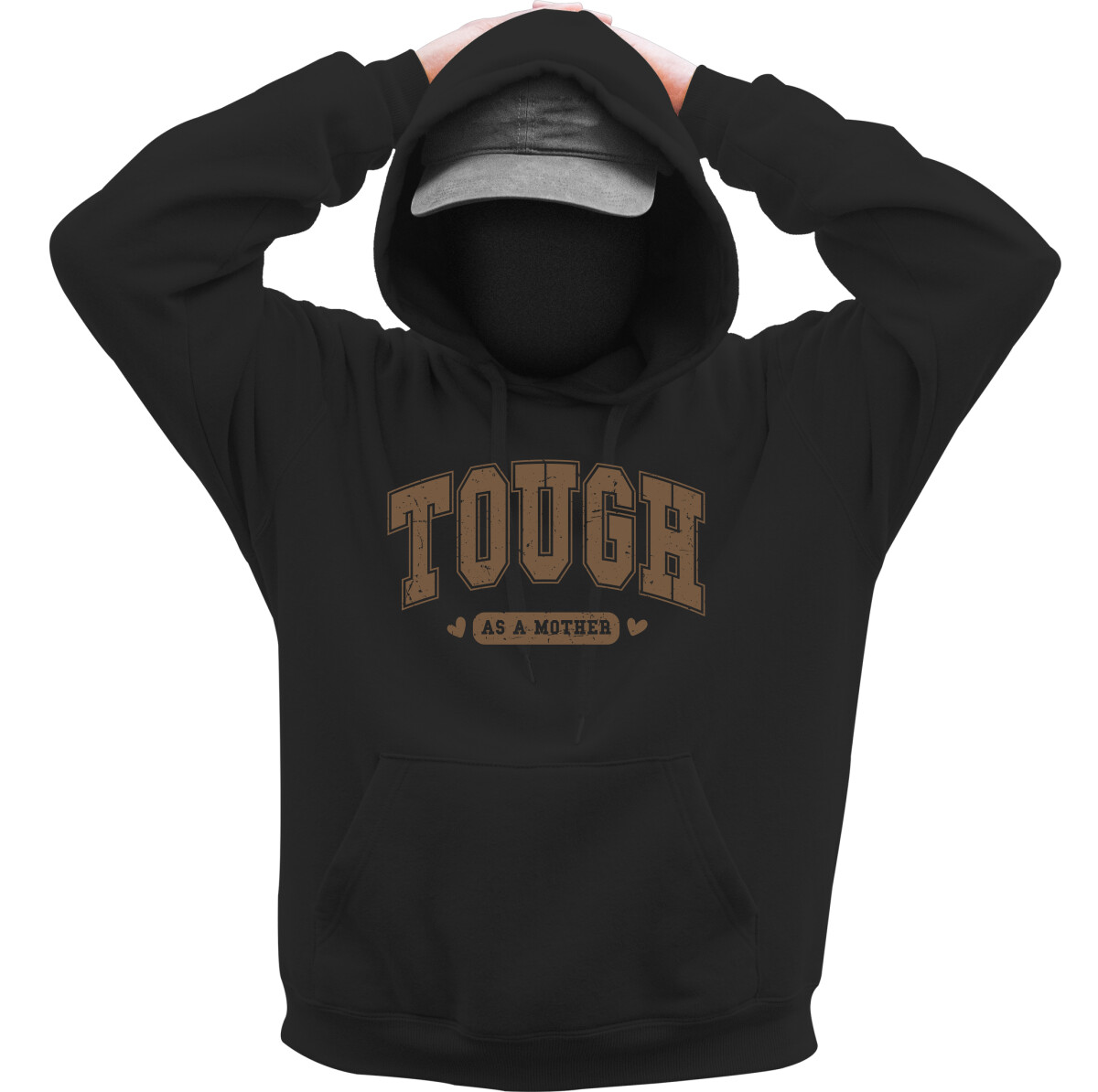 Kapucnis belebújós pulóver