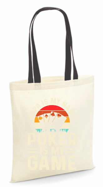 Vászontáska - színes fülű 