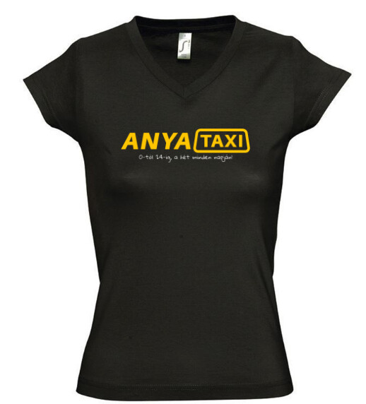 Női V nyakú póló