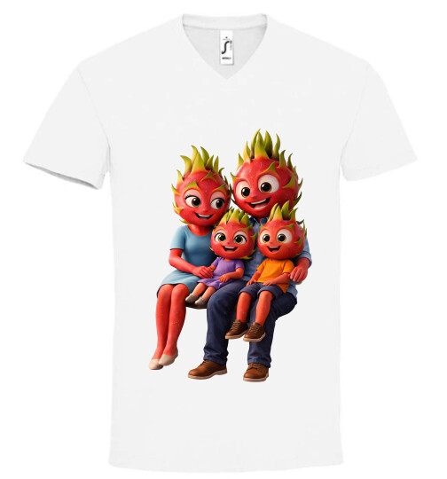 Unisex V nyakú póló