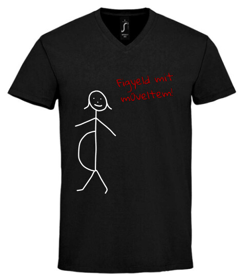 Unisex V nyakú póló