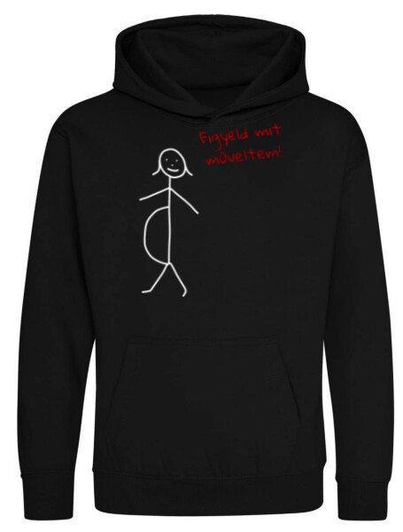 Kapucnis belebújós gyerek pulóver