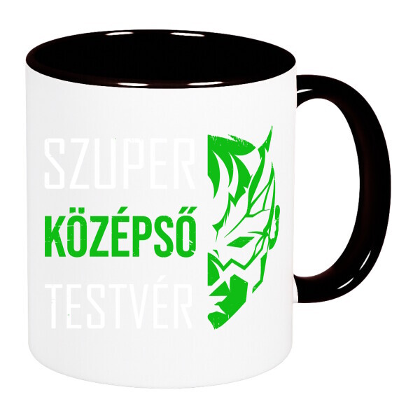 Színes fülű és belsejű bögre