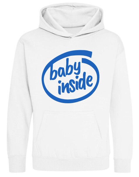 Kapucnis belebújós gyerek pulóver