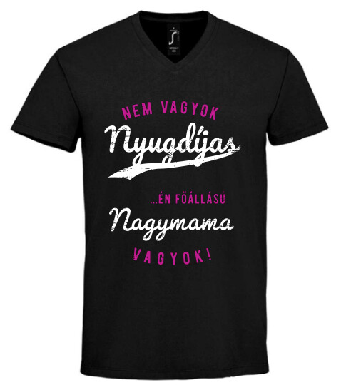 Unisex V nyakú póló