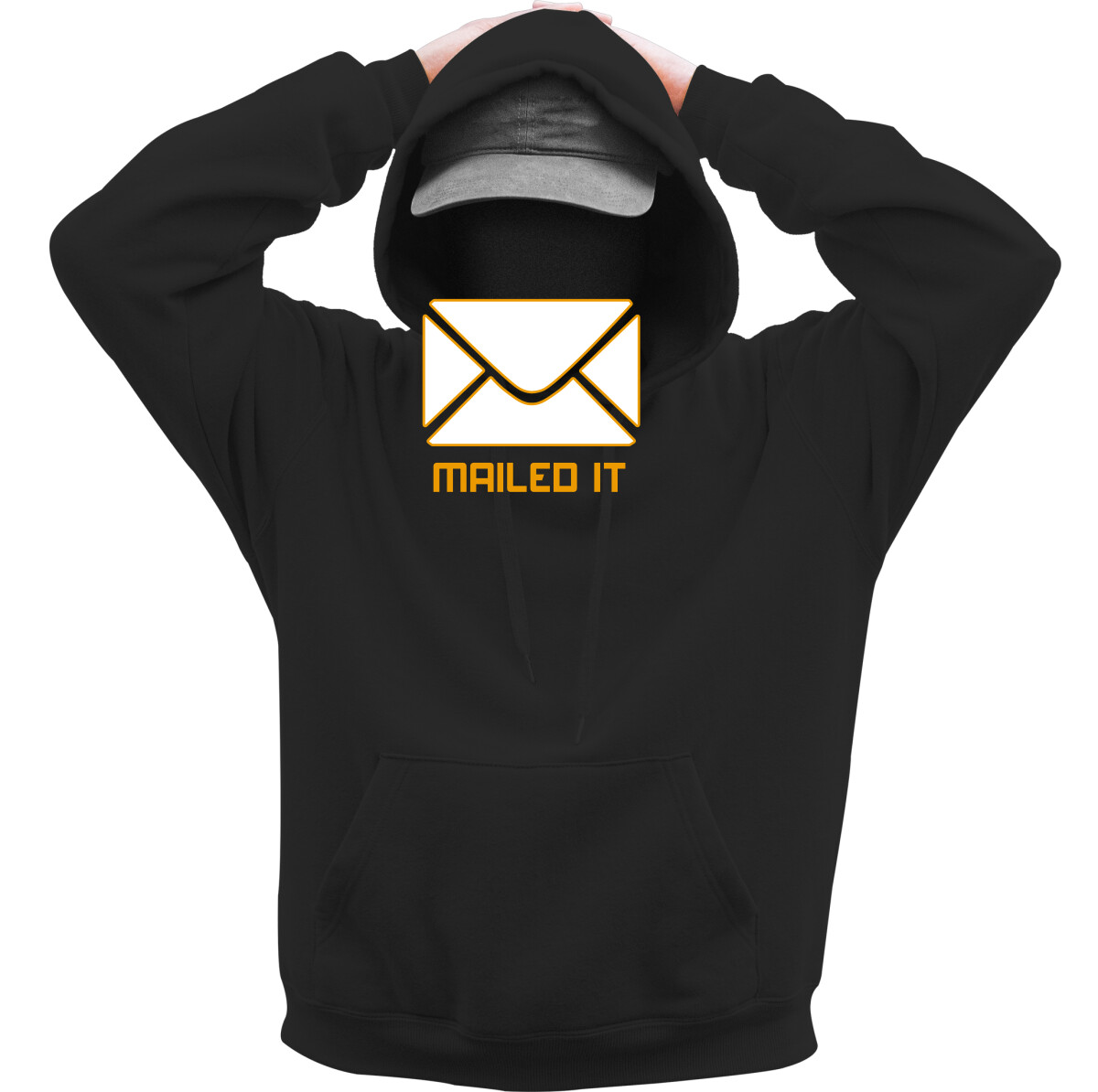 Kapucnis belebújós pulóver