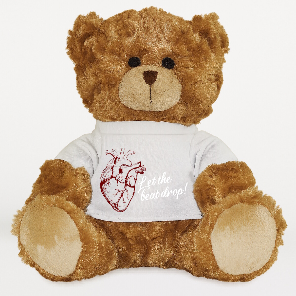 Plüssmaci egyedi pólóval