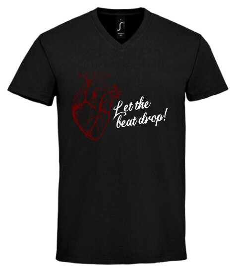 Unisex V nyakú póló