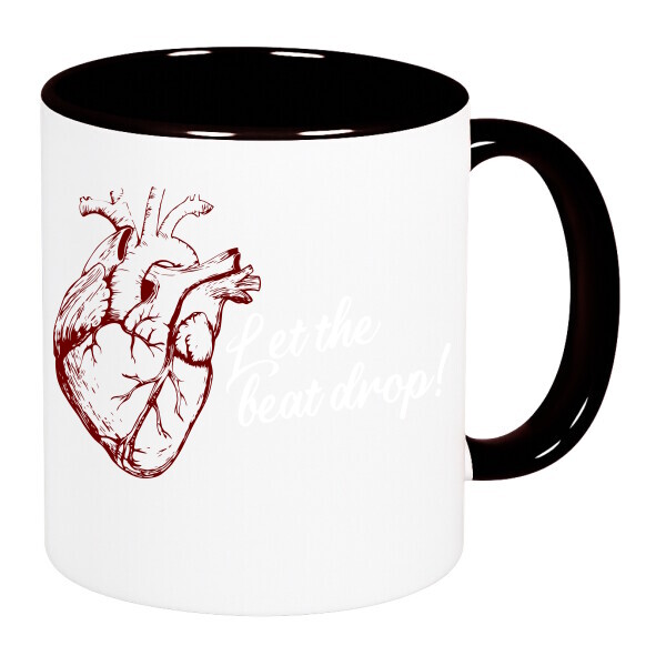 Színes fülű és belsejű bögre