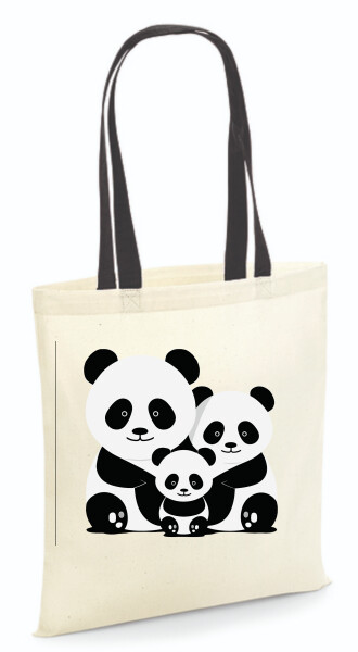 Vászontáska - színes fülű 