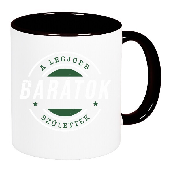 Színes fülű és belsejű bögre