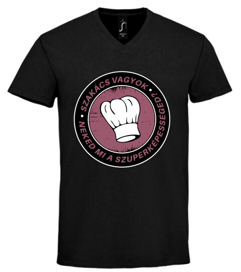 Unisex V nyakú póló