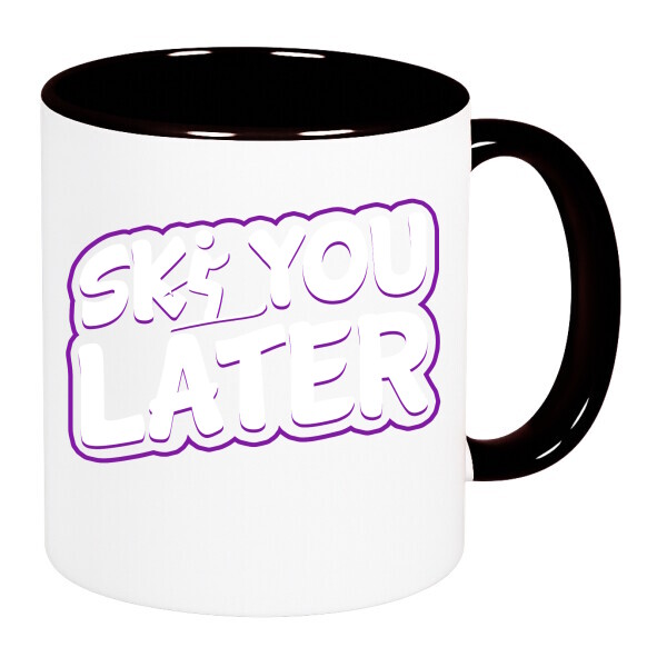 Színes fülű és belsejű bögre