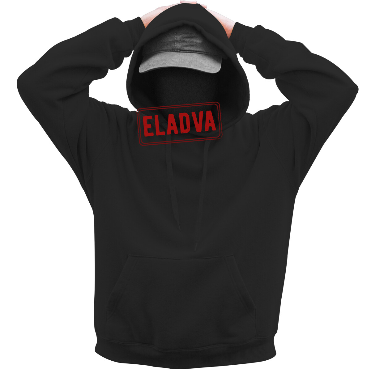 Kapucnis belebújós pulóver